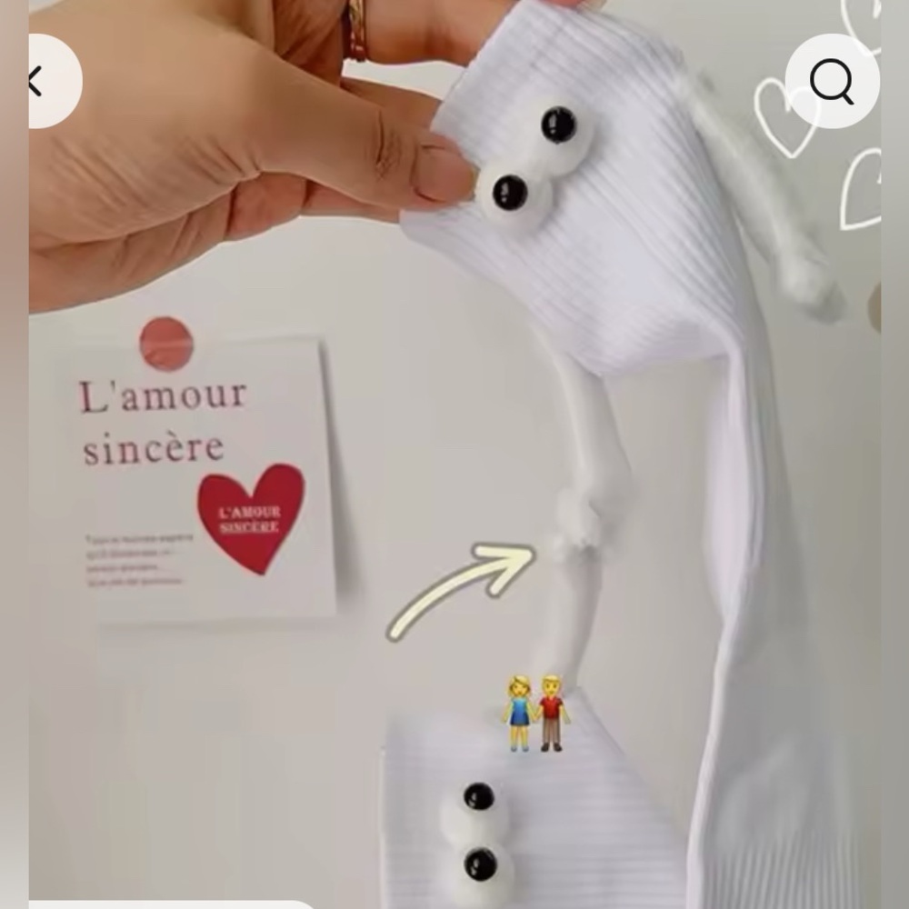 Socks with magnets hands. 2 pair 10.00
